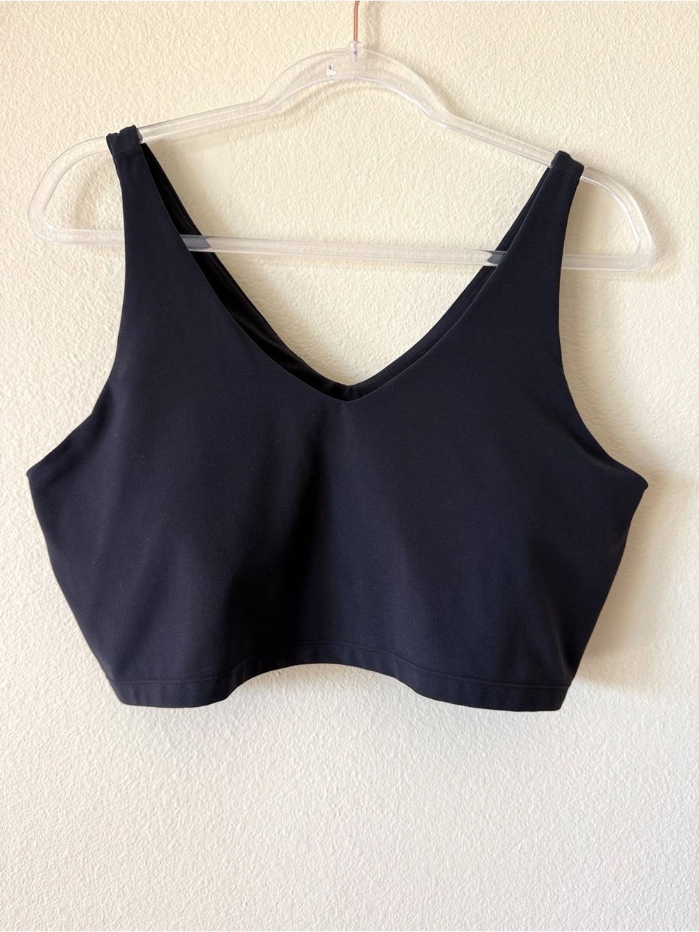 Zella V Neck Support Bra Cropped Tank Top